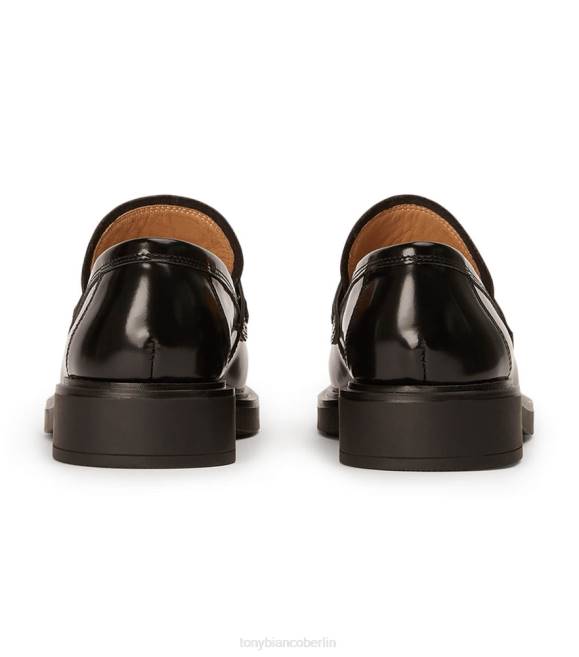 Slipper| de Tony Bianco Frauen schätze Wohnungen Schwarz hochglänzend 4624588